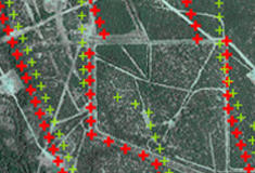 3d seismic info superimposed on aerial potograph